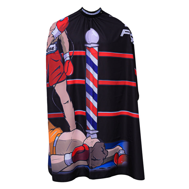 Knockout Fade Pro Barber Cape - Boxing Champion Design – Regale Barber ...